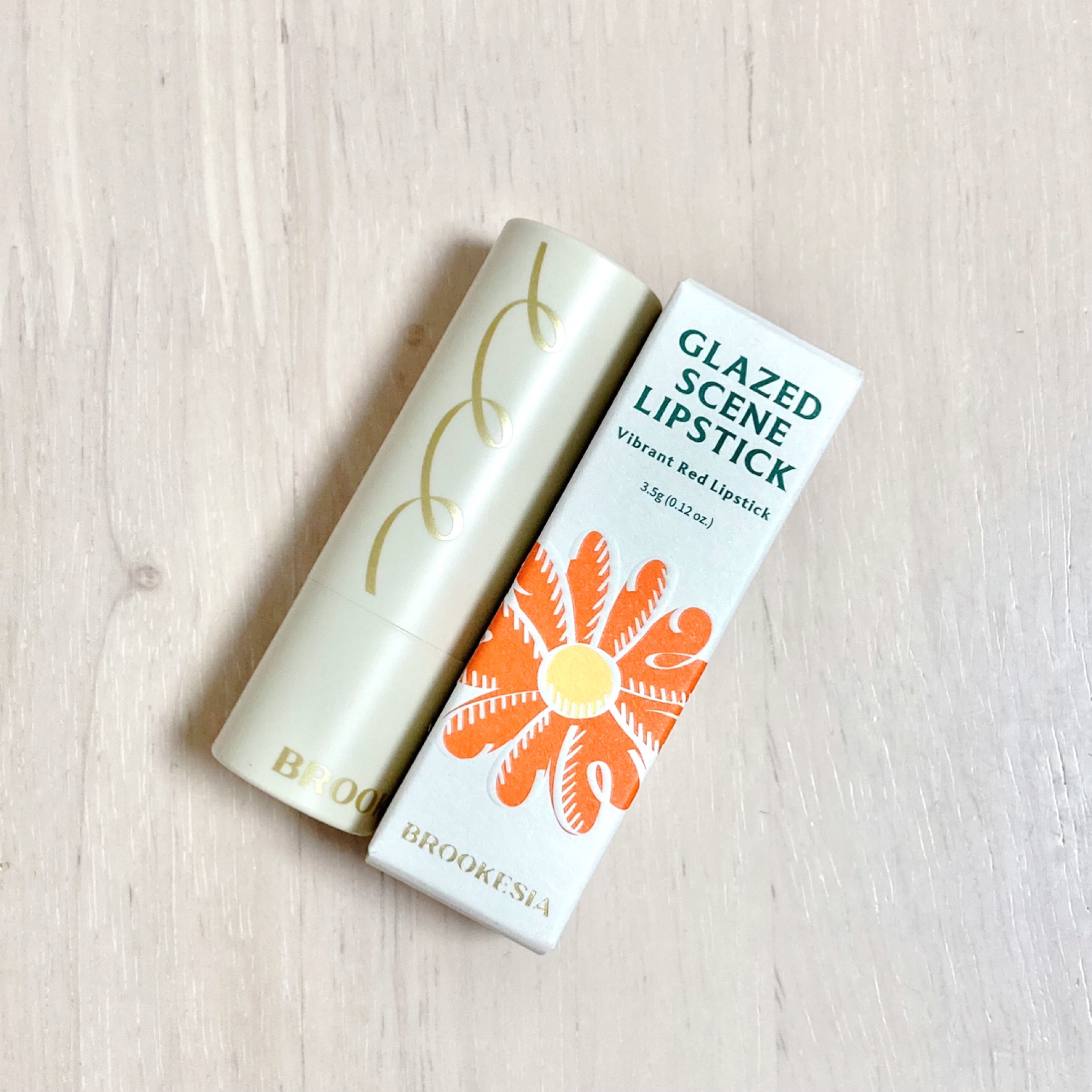 グレーズドシーンリップスティック/BROOKESIA/口紅を使ったクチコミ（1枚目）