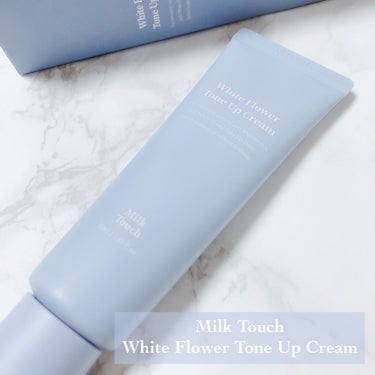 Milk Touch ホワイトフラワートーンアップクリームのクチコミ「2021年3月1日より新発売🌷﻿
﻿
\ Milk Touch White Flower To.....」（1枚目）