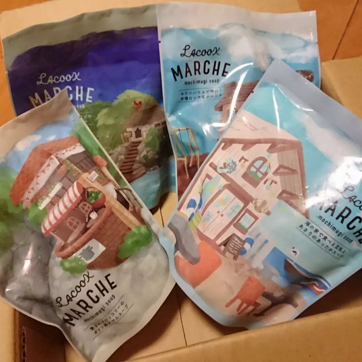 もち麦スープ/ラコックマルシェ/低糖質食品を使ったクチコミ（1枚目）