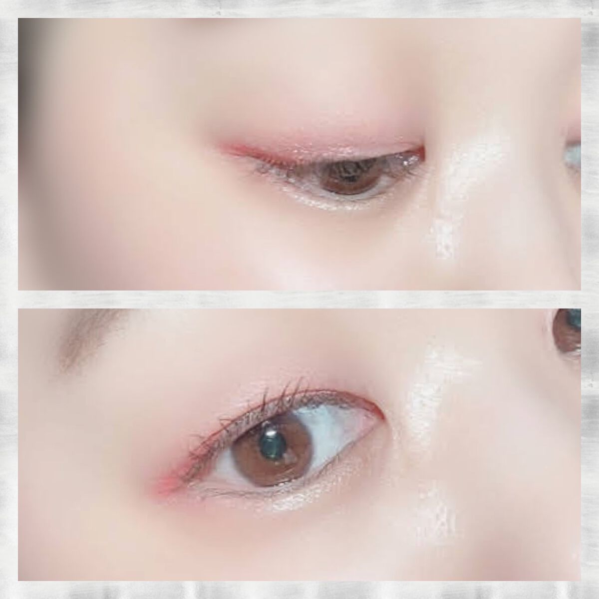 ジェルアイライナー フラミンゴ/U R GLAM/ジェルアイライナーを使ったクチコミ（2枚目）