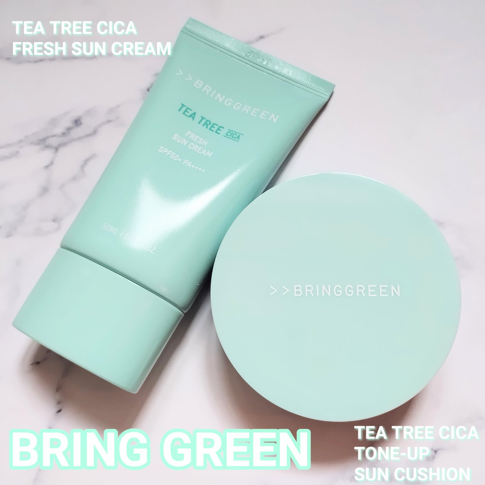 ティーツリートーンアップクッション/BRING GREEN/化粧下地を使ったクチコミ（1枚目）