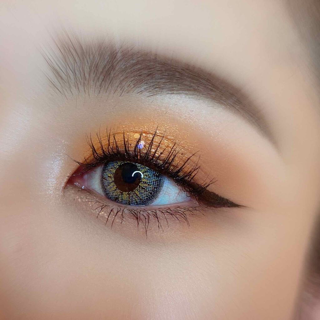 UR GLAM　POWDER EYESHADOW ゴールド/U R GLAM/単色アイシャドウを使ったクチコミ（2枚目）