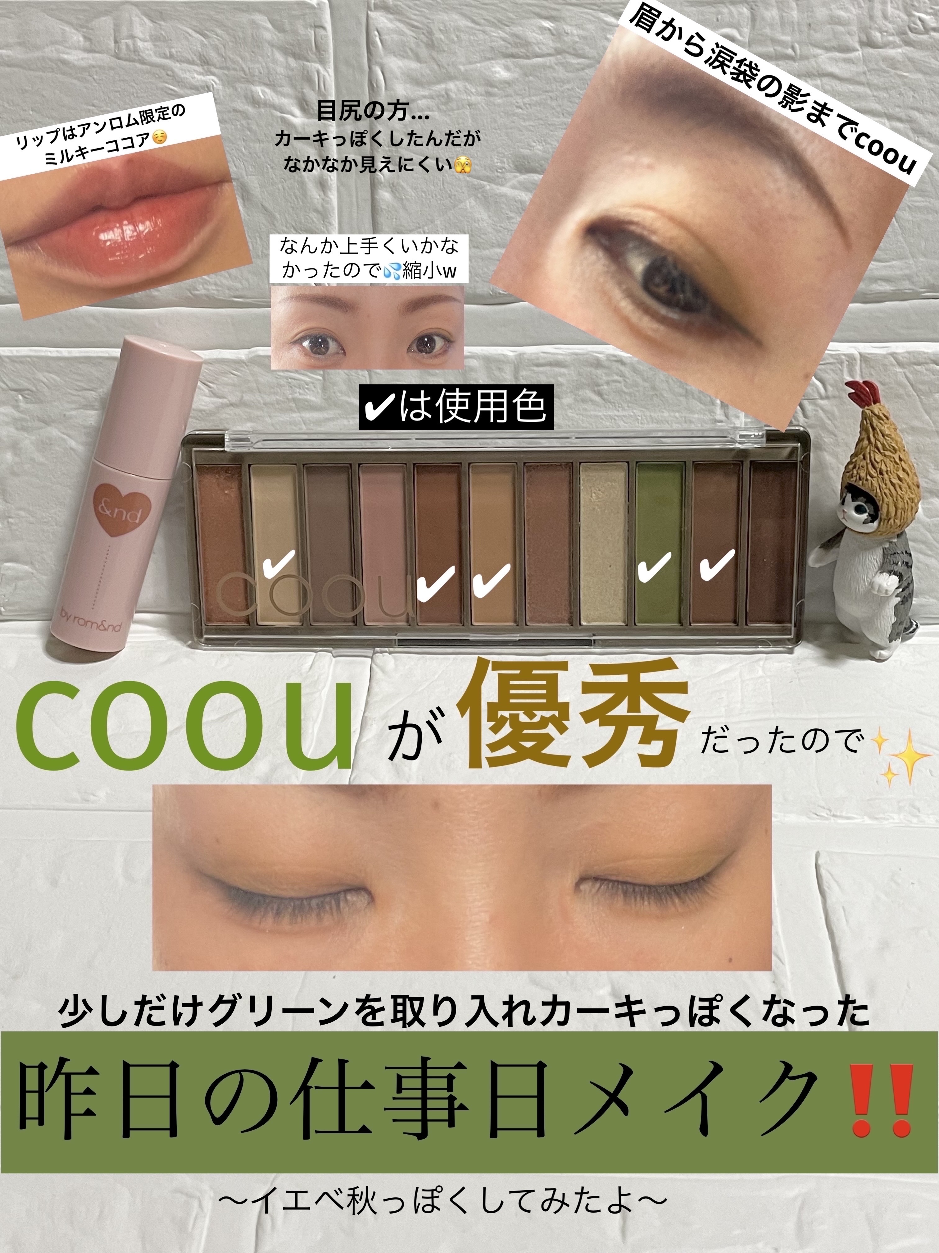 アイシャドウパレット/coou/アイシャドウパレットを使ったクチコミ（1枚目）