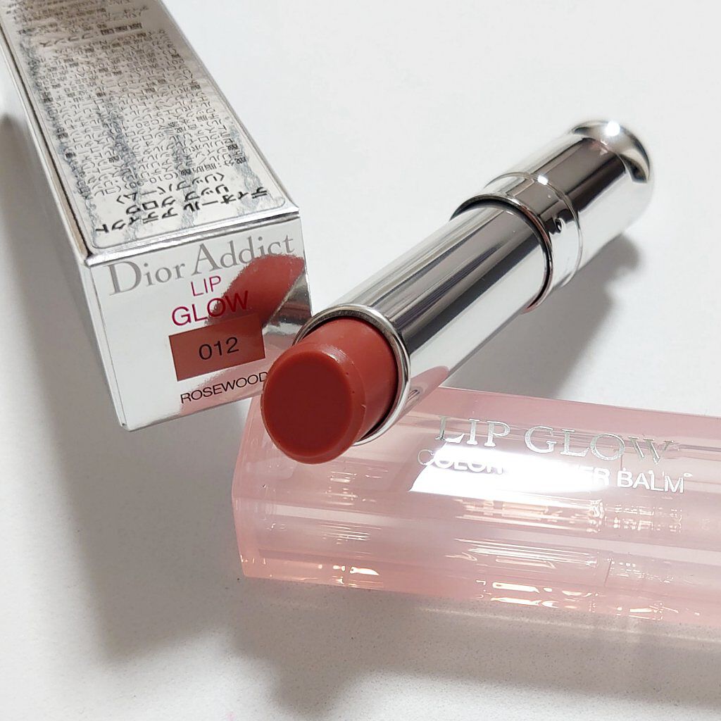 【旧】ディオール アディクト リップ グロウ 012 ローズウッド/Dior/リップケアを使ったクチコミ（2枚目）
