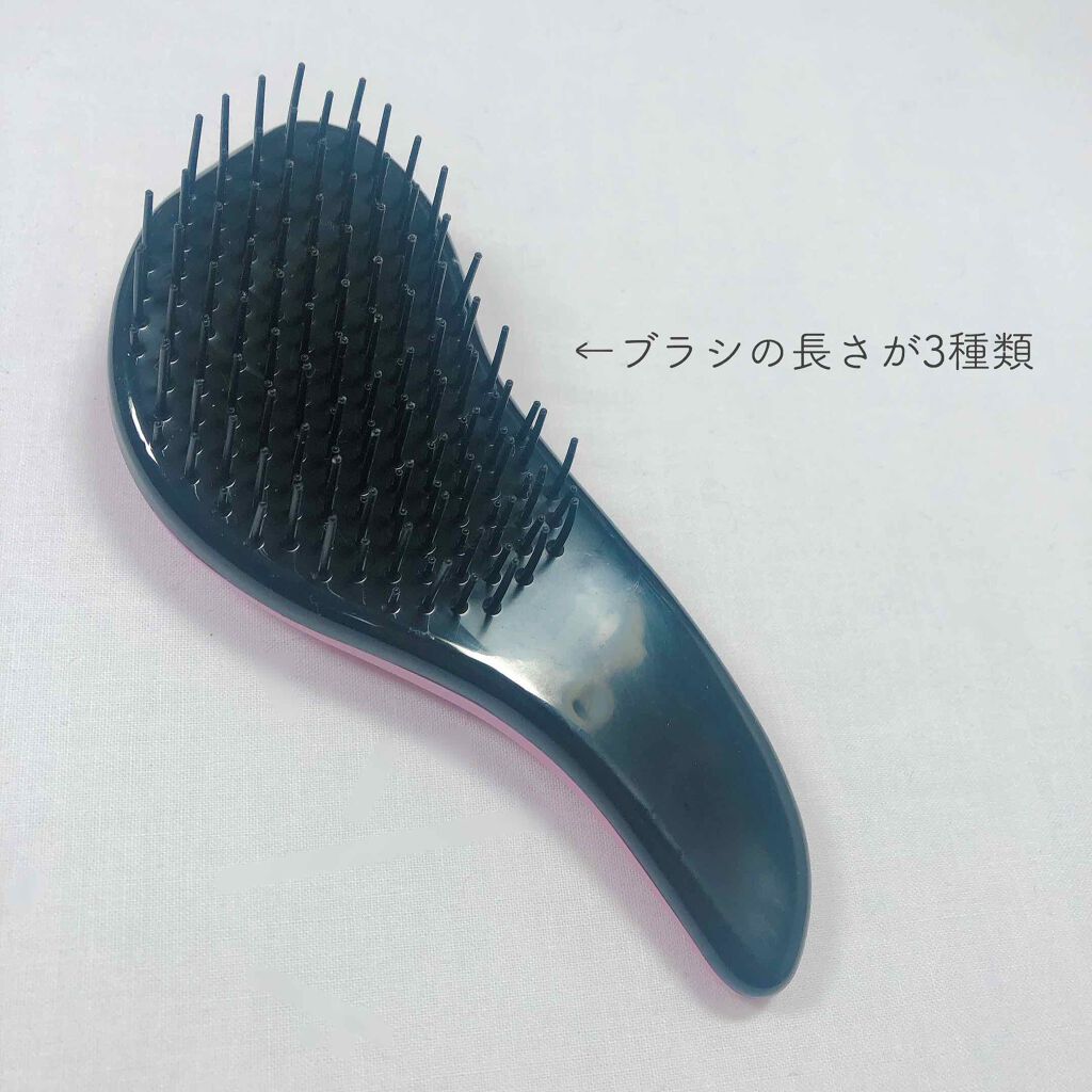 立体ヘアブラシ（コンパクト）/DAISO/ヘアブラシを使ったクチコミ（2枚目）
