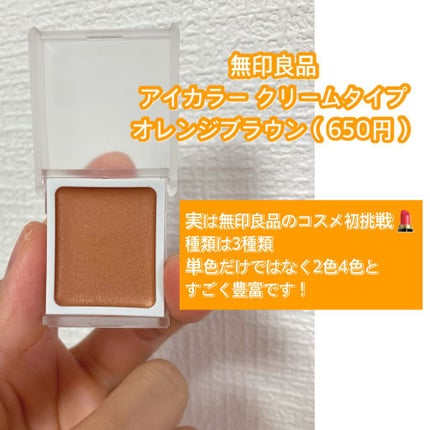 アイカラー クリームタイプ/無印良品/ジェル・クリームアイシャドウを使ったクチコミ(3枚目)