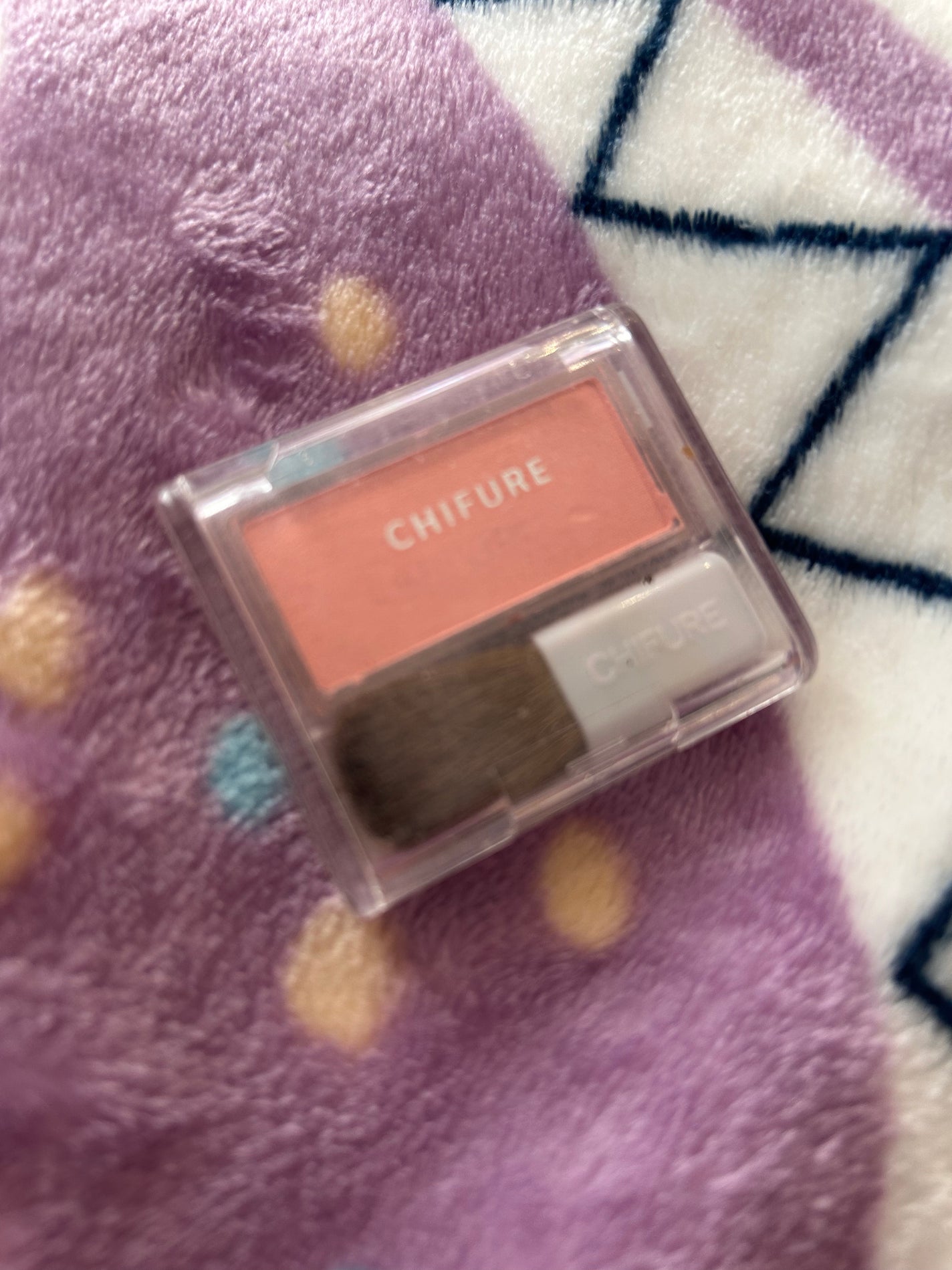 チーク カラー(ブラシ付)/ちふれ/パウダーチークを使ったクチコミ(1枚目)