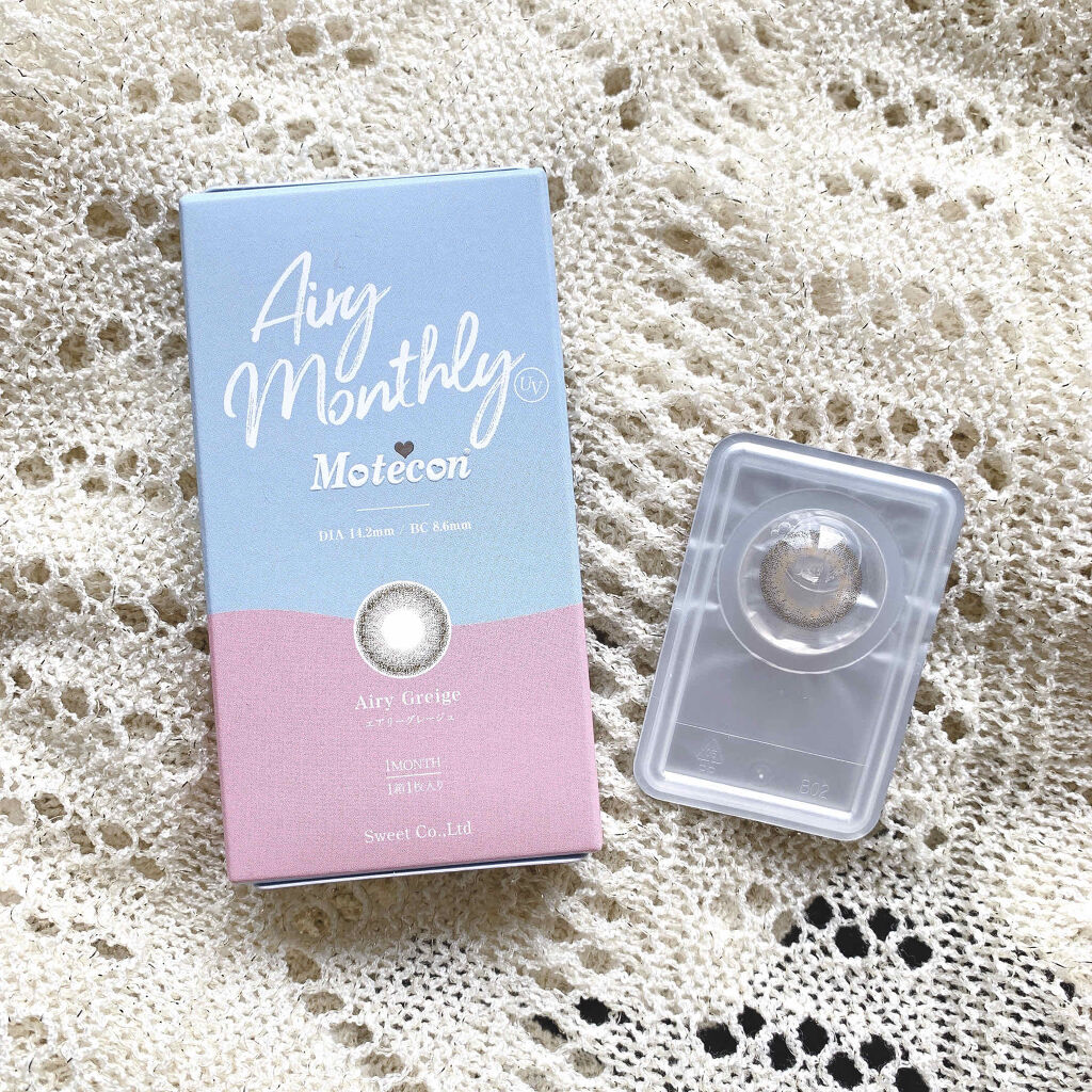 Airy monthly/モテコン/カラーコンタクトレンズを使ったクチコミ（2枚目）