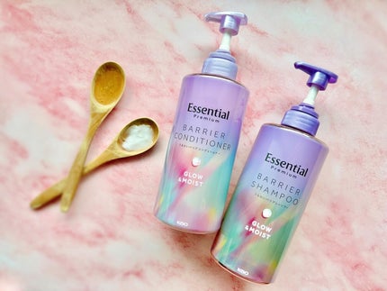 エッセンシャル エッセンシャル プレミアム うるおいバリアシャンプー/コンディショナー グロウ&モイストのクチコミ「#PR #花王
エッセンシャルプレミアム バリアシャンプーコンディショナー グロウ&モイスト
.....」(1枚目)