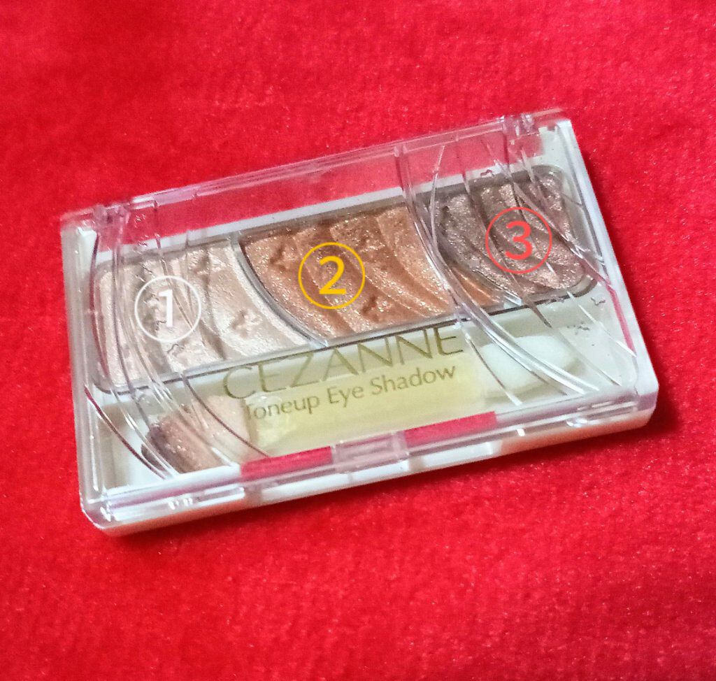 トーンアップアイシャドウ/CEZANNE/アイシャドウパレットを使ったクチコミ(2枚目)