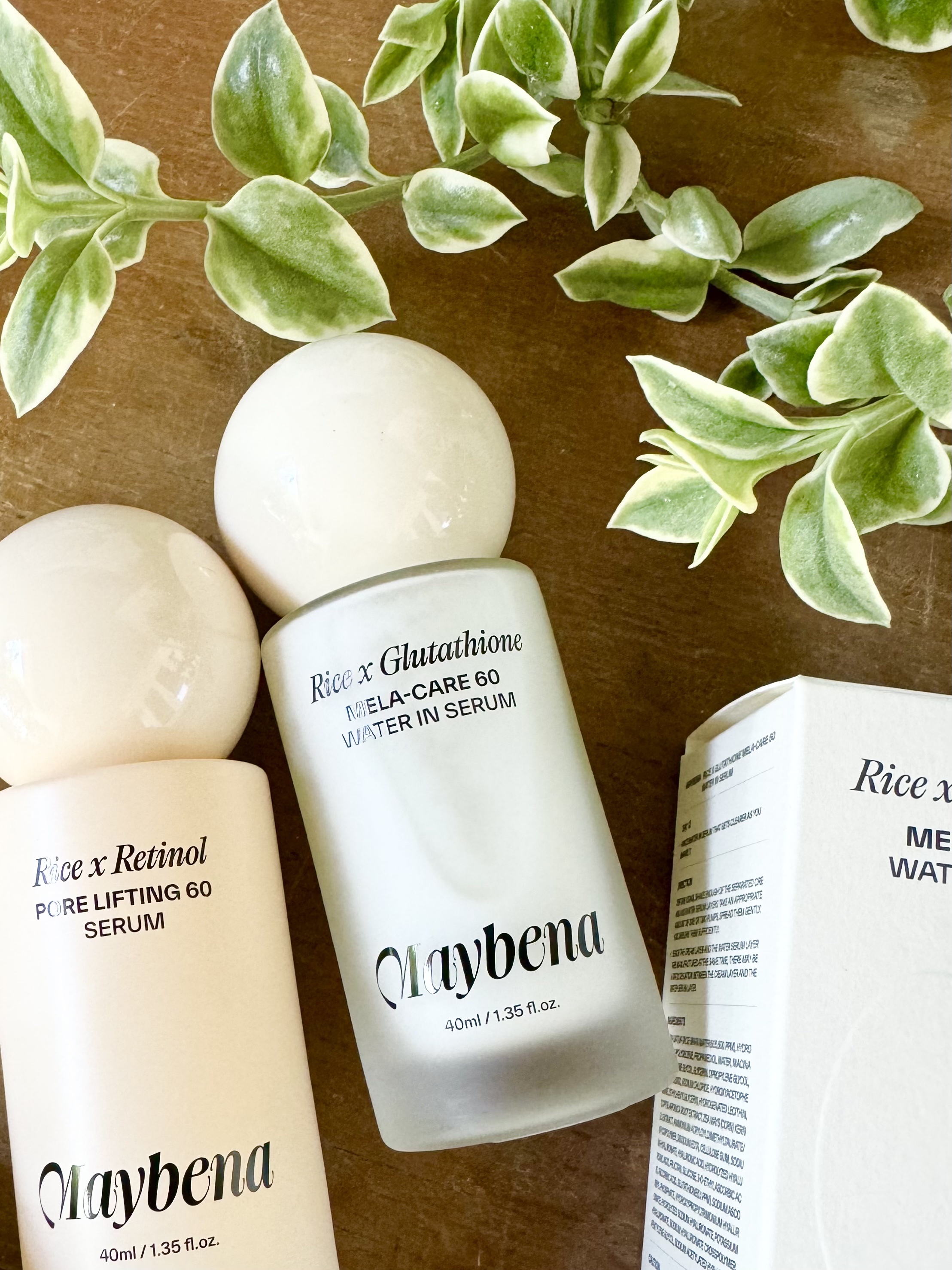 ライスX グルタチオン メラケアー60 ウォーターインセラム/MAYBENA/美容液を使ったクチコミ（3枚目）