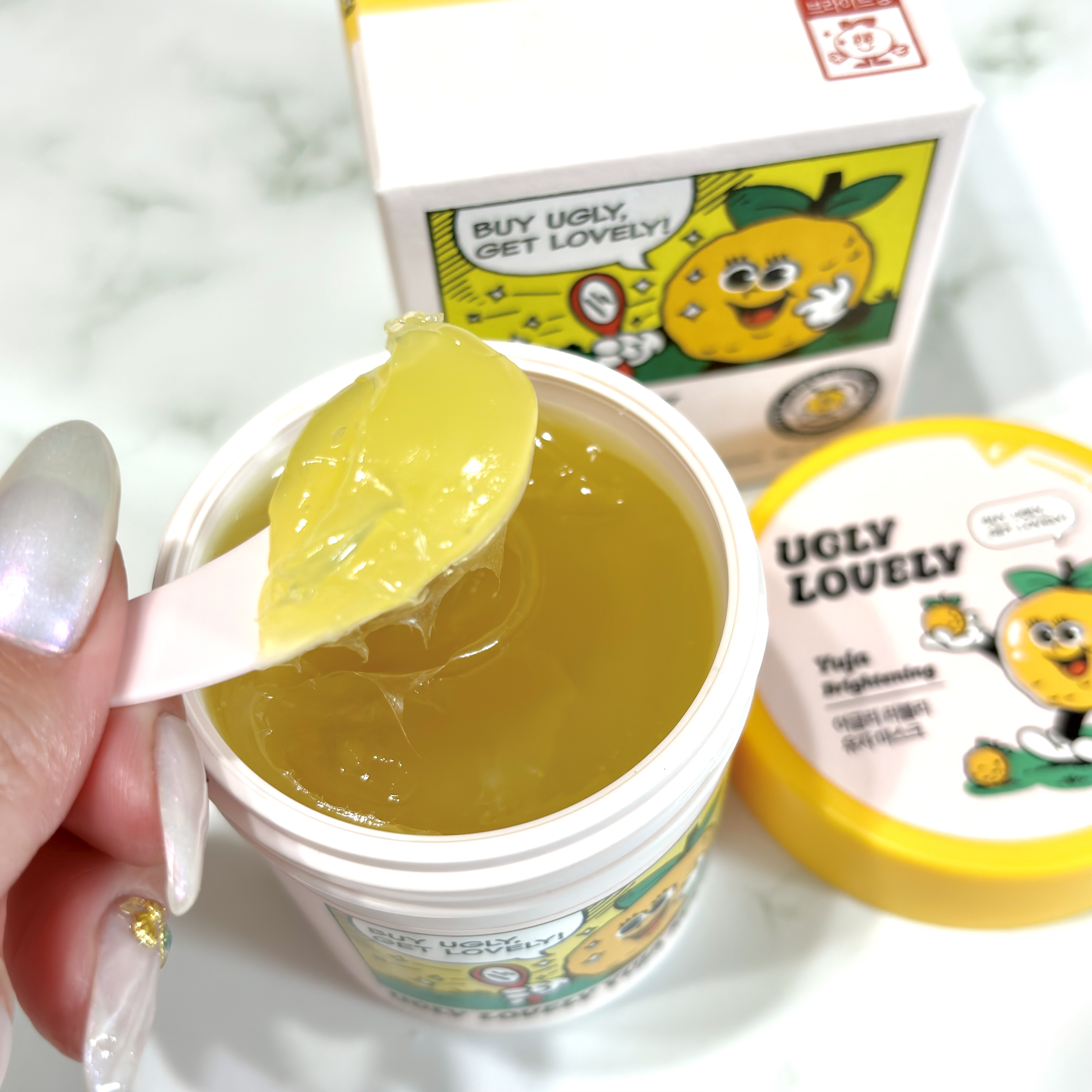 ウォッシュオフマスク ゆず/UGLY LOVELY/洗い流すパック・マスクを使ったクチコミ（3枚目）