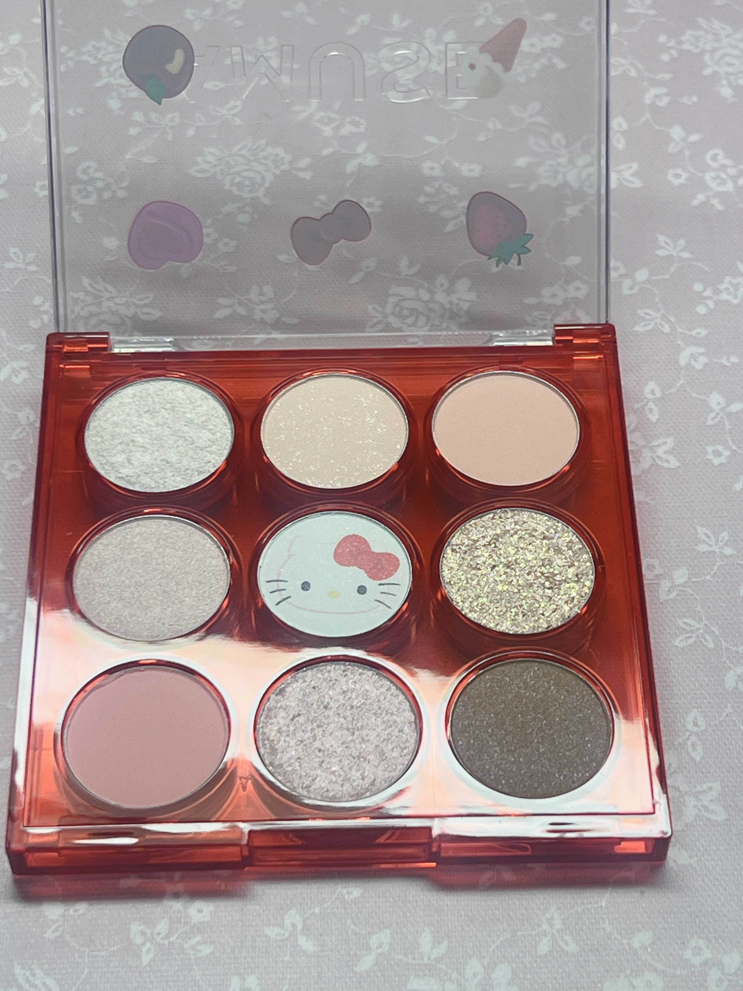 アイカラーパレット 05 ピーチガーデン（限定）/AMUSE/アイシャドウパレットを使ったクチコミ（2枚目）