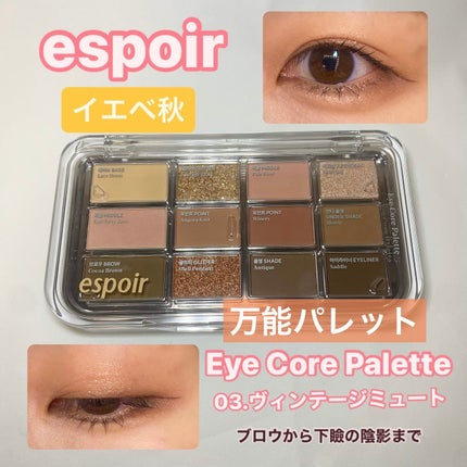 アイコアパレット/espoir/アイシャドウパレットを使ったクチコミ(1枚目)