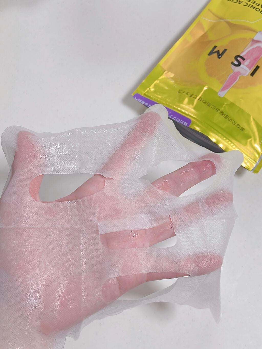 デイリーケアマスク ヒアルロン酸&グレープフルーツ/RISM/シートマスク・パックを使ったクチコミ(1枚目)