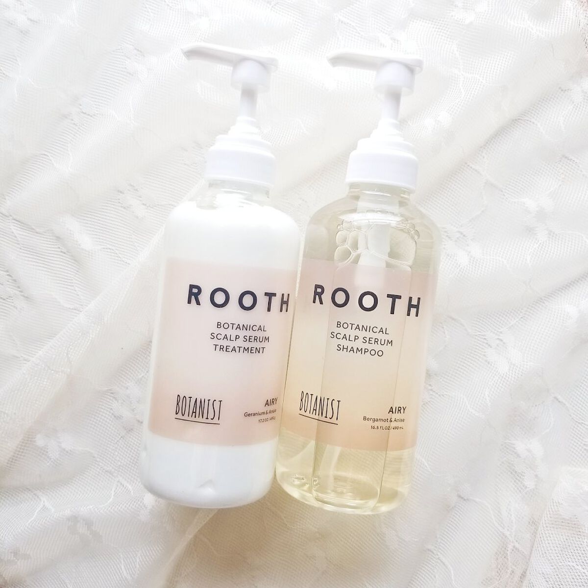ルース ボタニカルスカルプセラム シャンプー・トリートメント(エアリー)/BOTANIST/市販シャンプーを使ったクチコミ(1枚目)