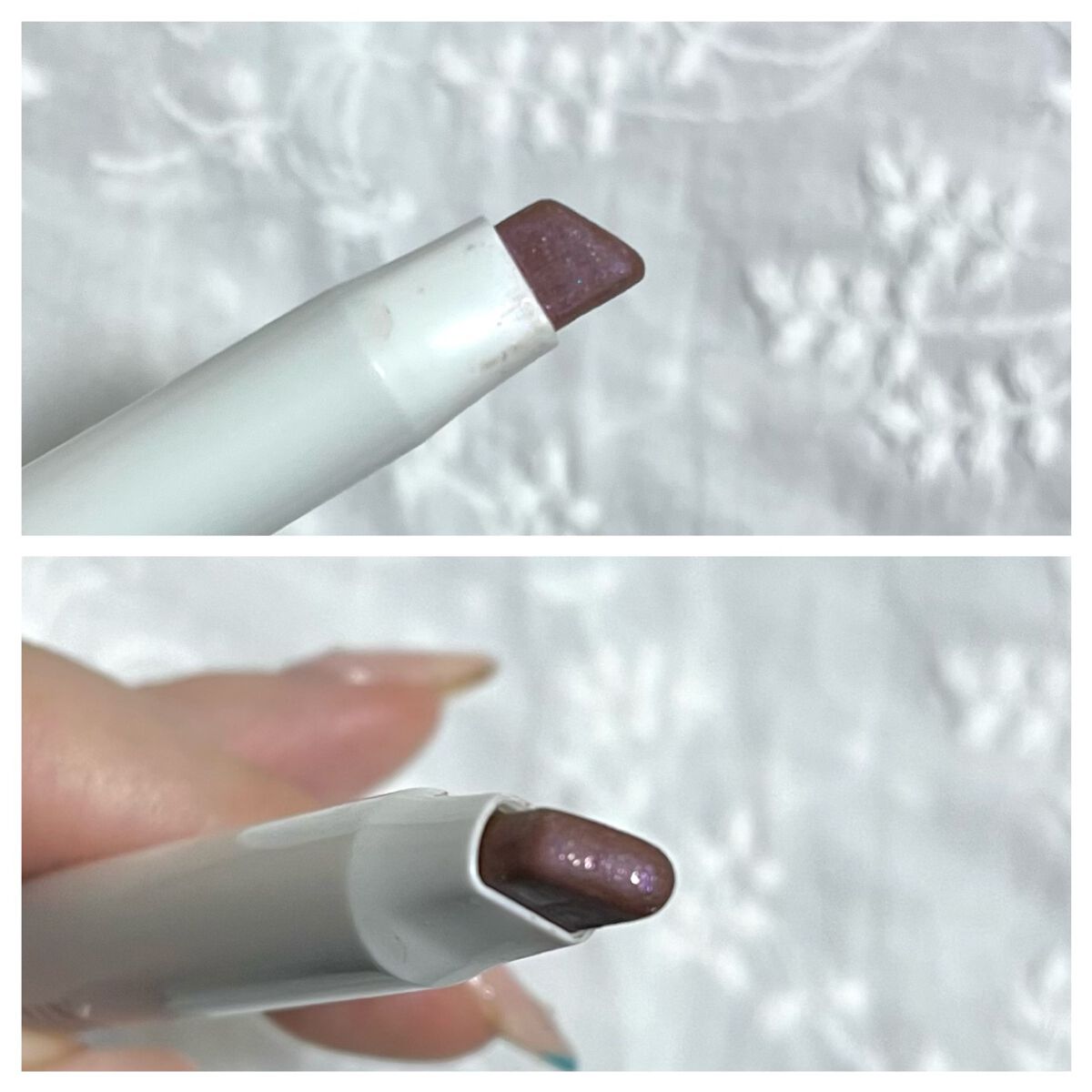 アイシャドーペン 01 ピンクシャドー/UNMIX/スティックアイシャドウを使ったクチコミ（2枚目）