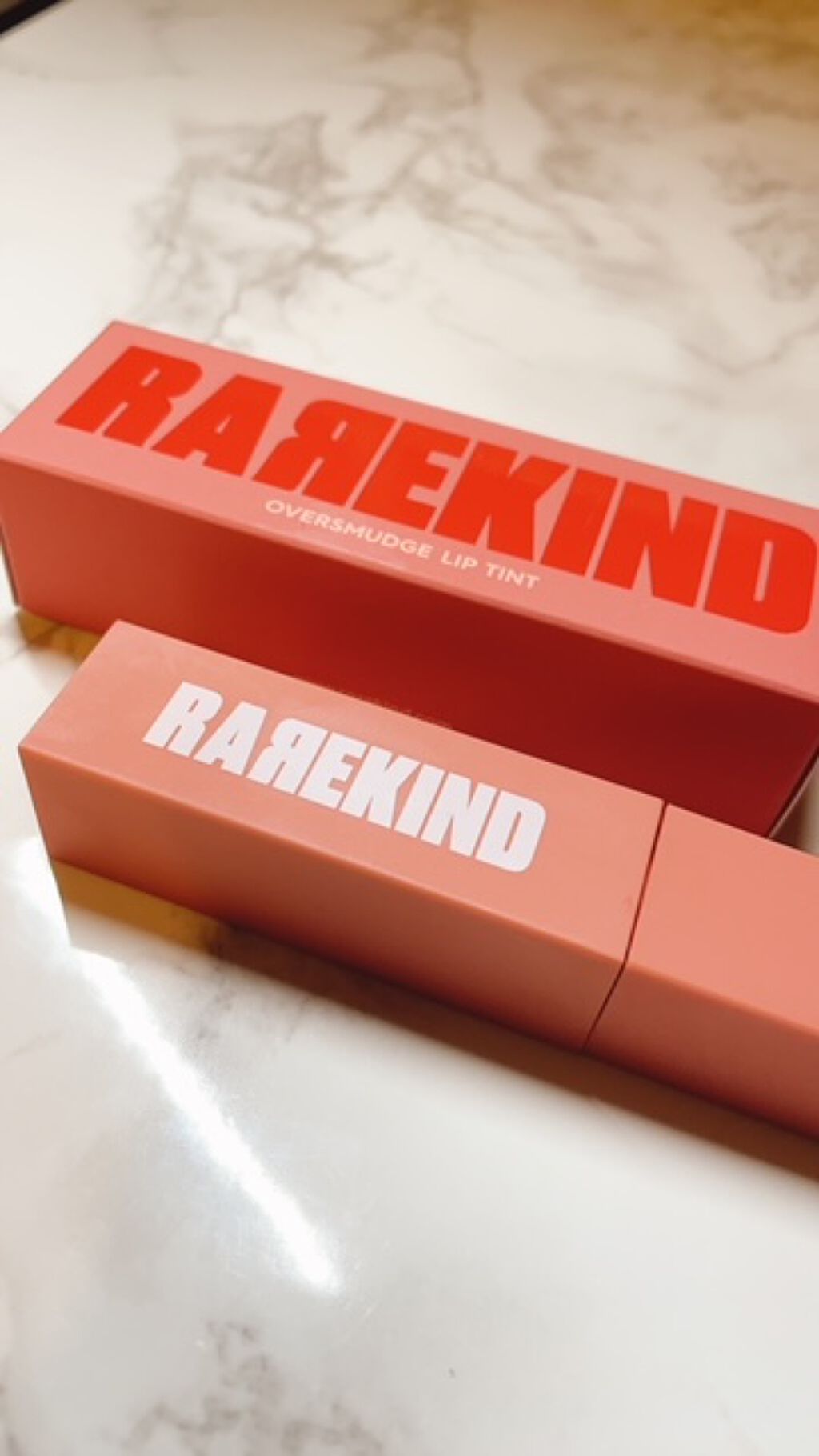 オーバスマッジリップティント #06 Coral Habit/RAREKIND/リップティントを使ったクチコミ（1枚目）