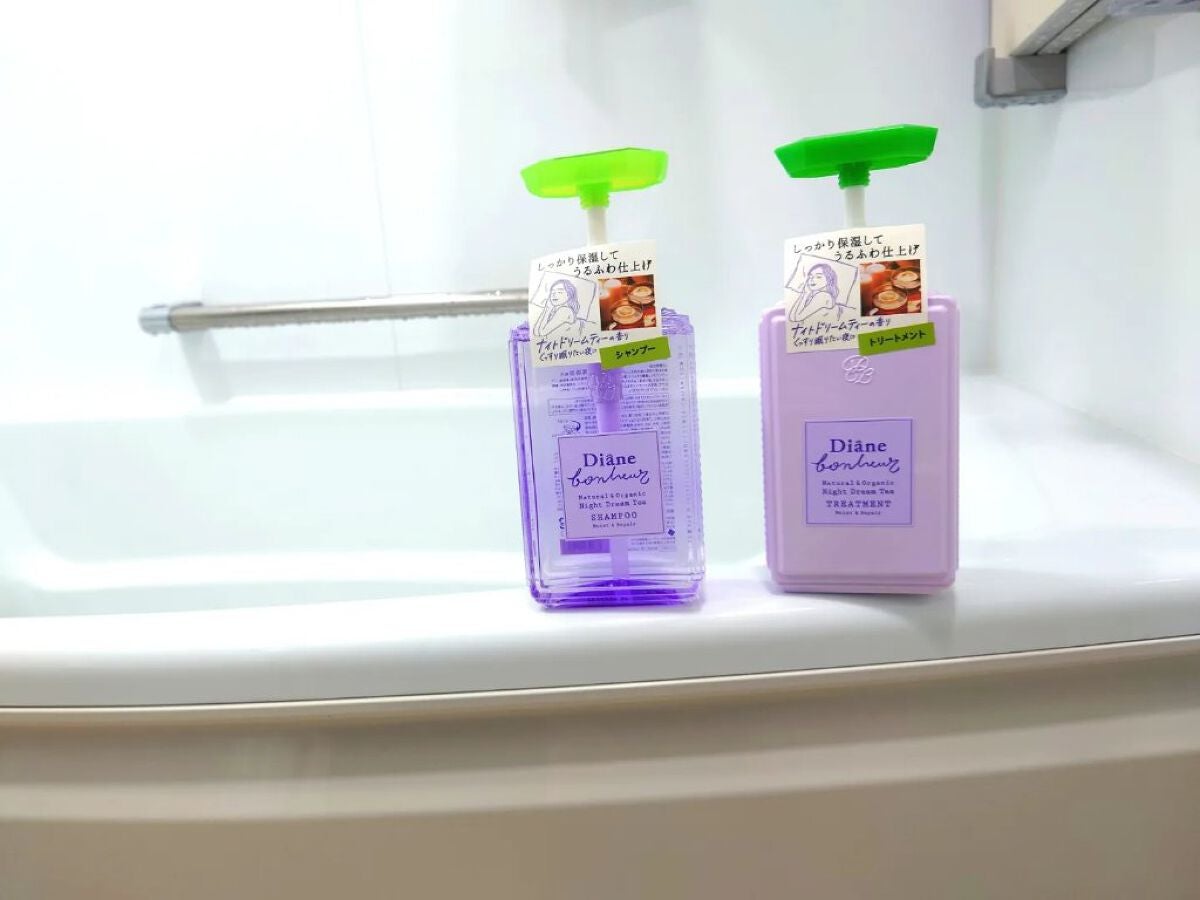 ダイアンボヌール モイスト&リペア シャンプー/トリートメント ナイトドリームティーの香り/ダイアン/市販シャンプーを使ったクチコミ(4枚目)
