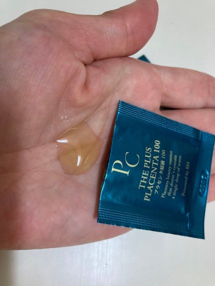 【馬プラセンタ原液100】プラセンタ原液100美容液 パウチ 1ml (馬プラセンタ)/パーフェクトC/美容液を使ったクチコミ(4枚目)