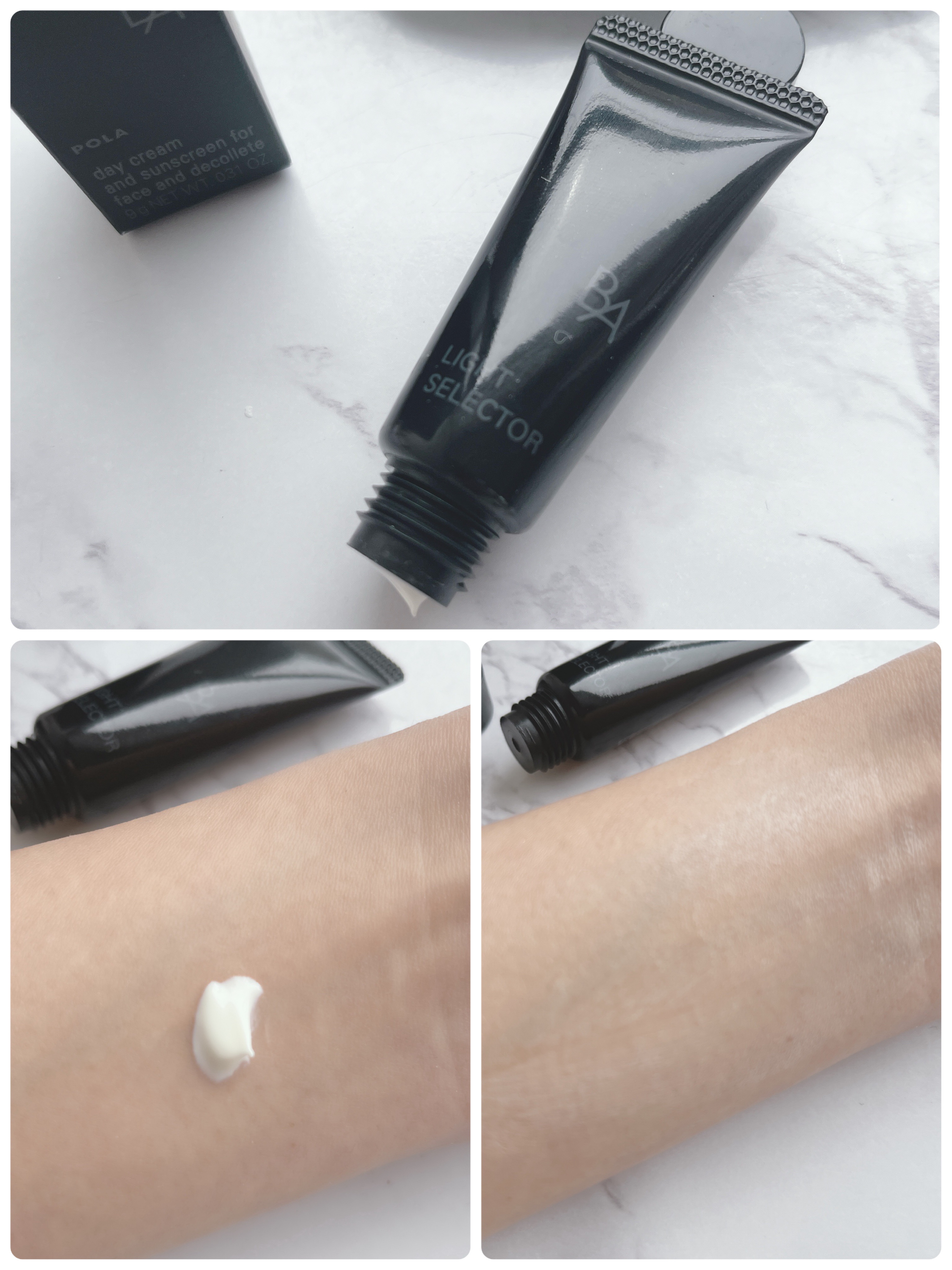 ライト セレクター/B.A/日焼け止めクリームを使ったクチコミ（3枚目）