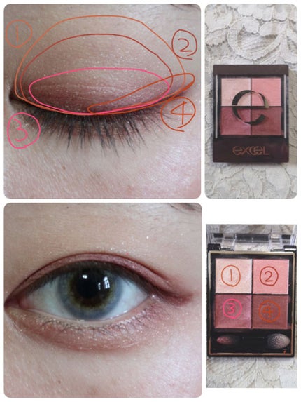 リアルクローズシャドウ/excel/アイシャドウパレットを使ったクチコミ(1枚目)