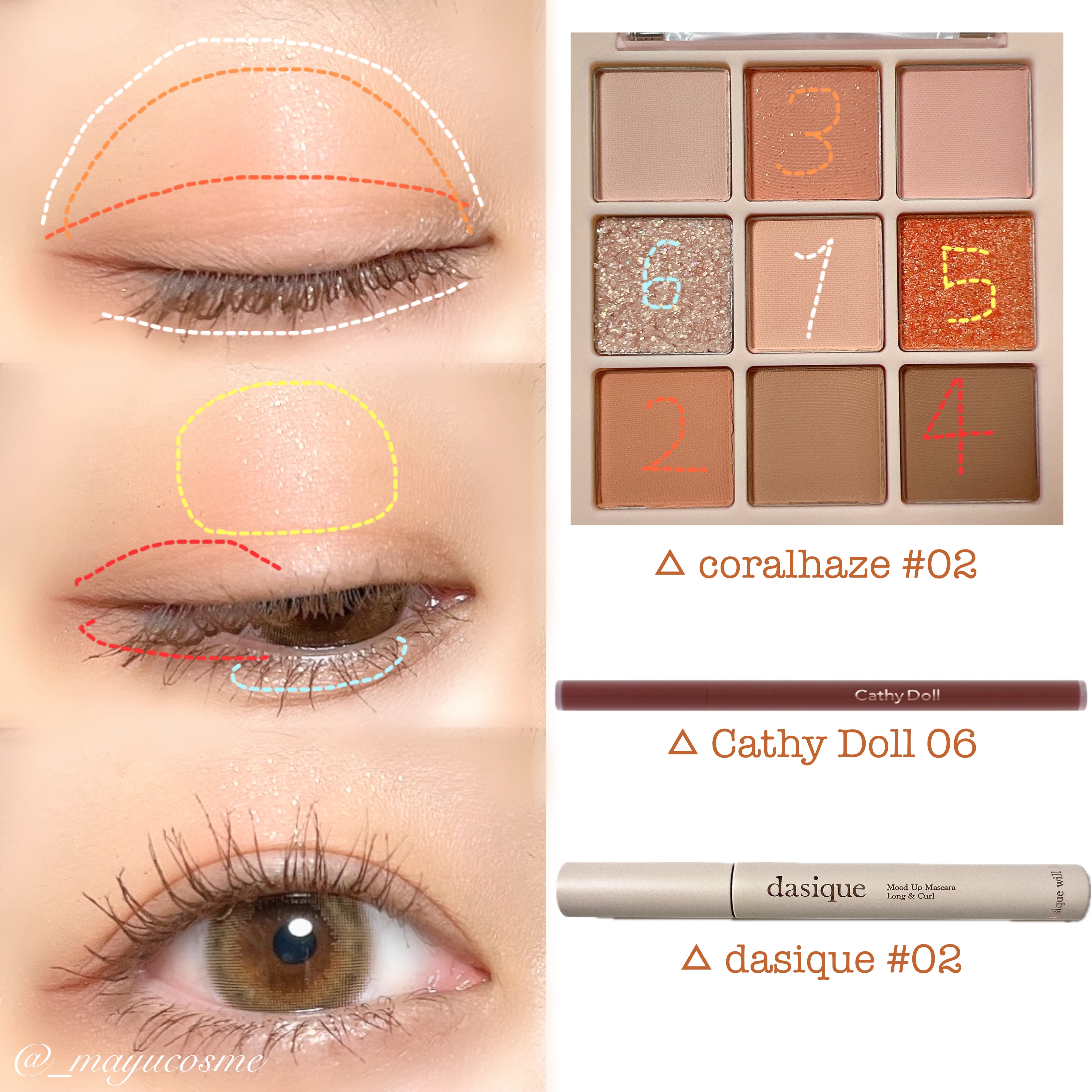 ムードブレンディングシャドウパレット/Coralhaze/アイシャドウパレットを使ったクチコミ（2枚目）