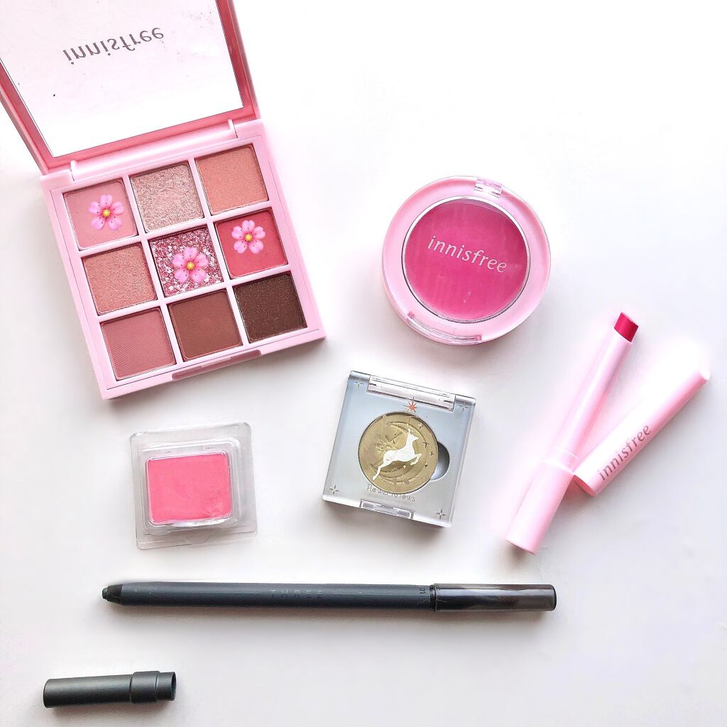 チェリーブロッサム アイシャドウ パレット 2020 Jeju Color Picker/innisfree/アイシャドウパレットを使ったクチコミ(4枚目)