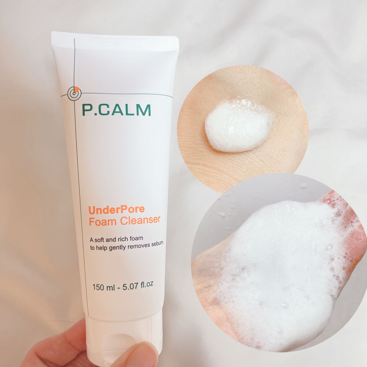 アンダーポアフォームクレンザー/P.CALM/洗顔フォームを使ったクチコミ(4枚目)