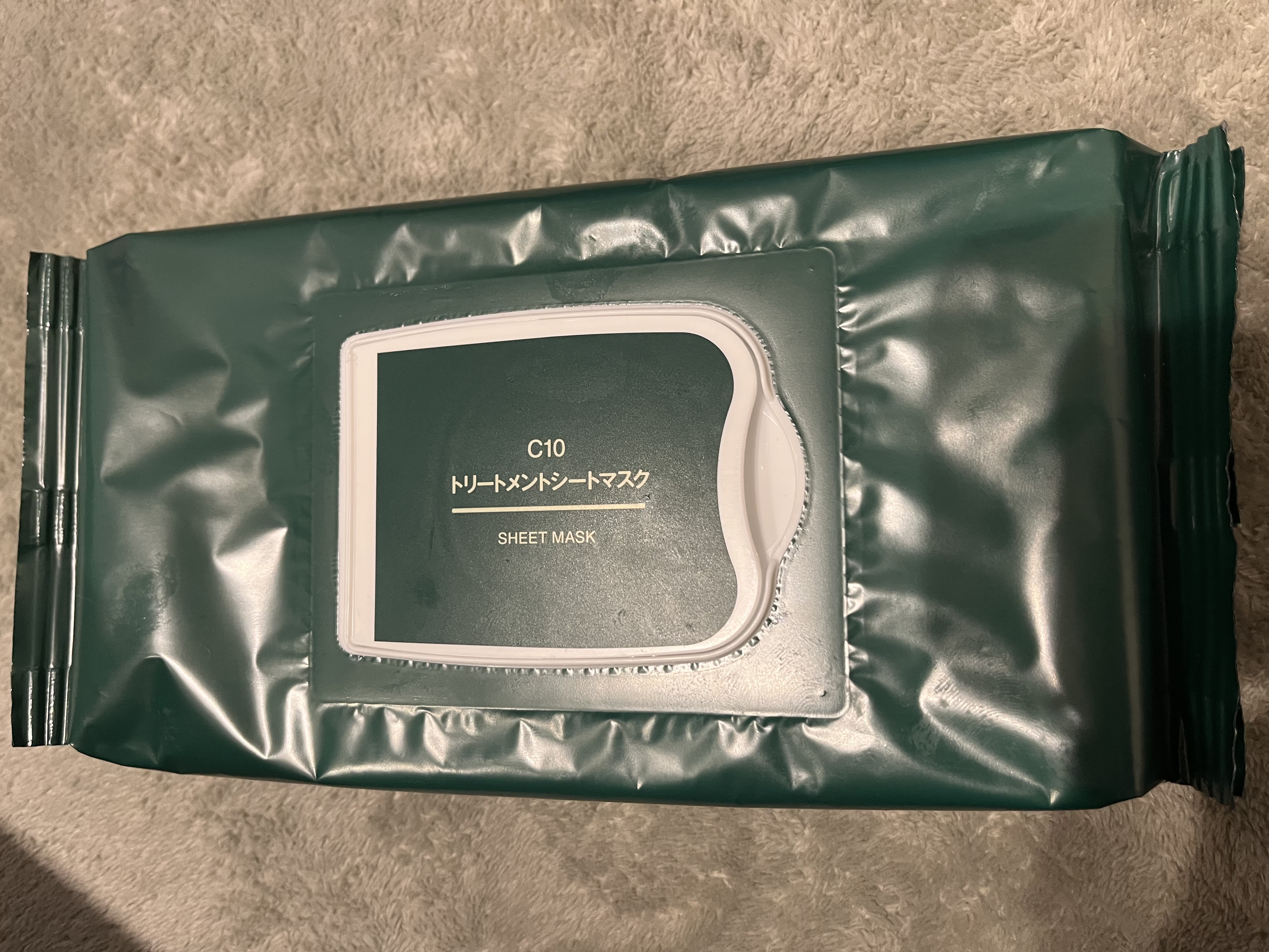  c10 トリートメントシートマスク/無印良品/シートマスク・パックを使ったクチコミ（1枚目）