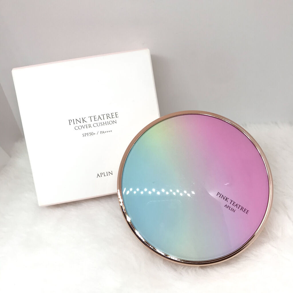 ピンクティーツリーカバークッション/APLIN/クッションファンデーションを使ったクチコミ（2枚目）