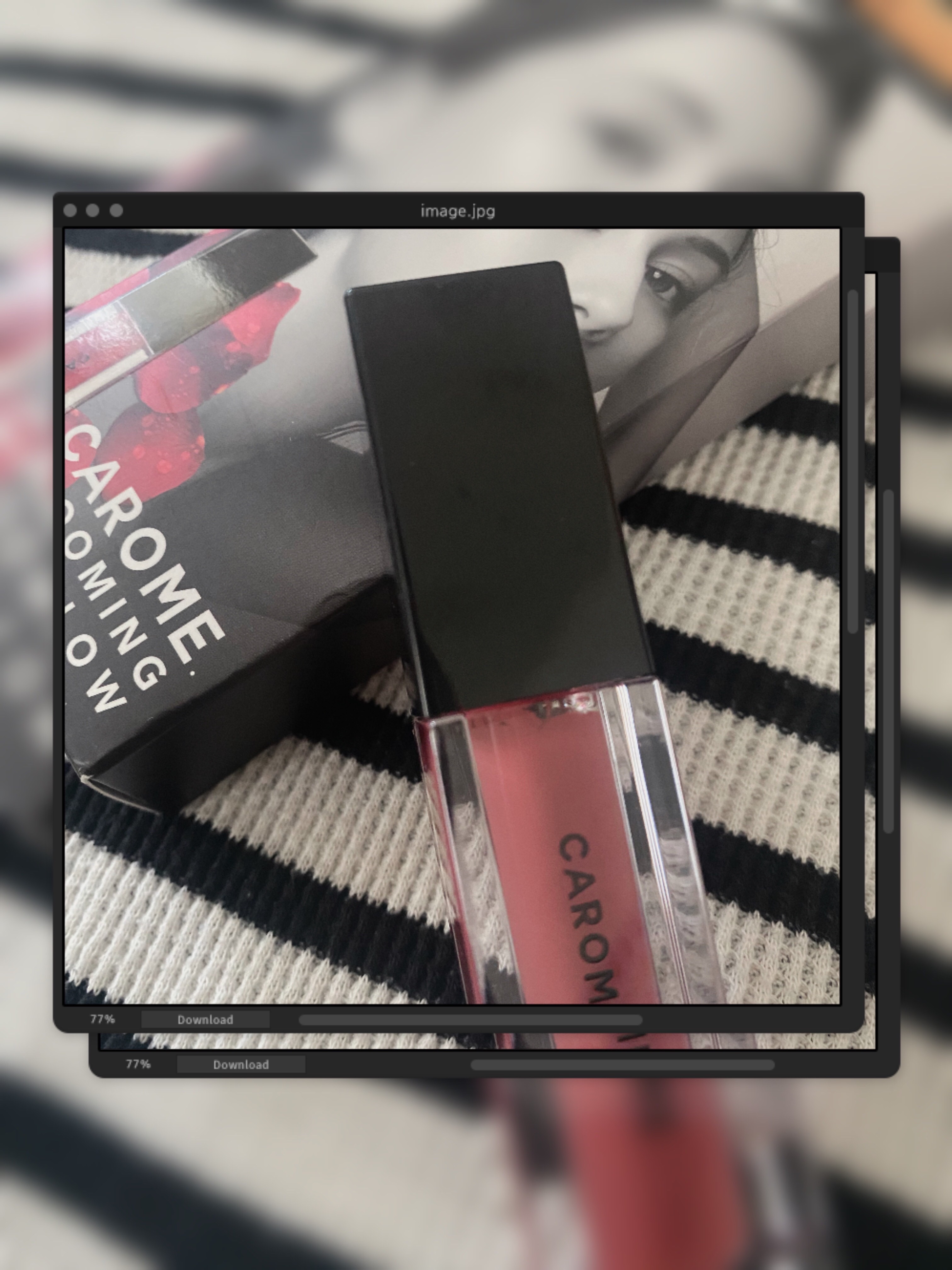 ブルーミングリップグロウ/CAROME./口紅を使ったクチコミ（1枚目）