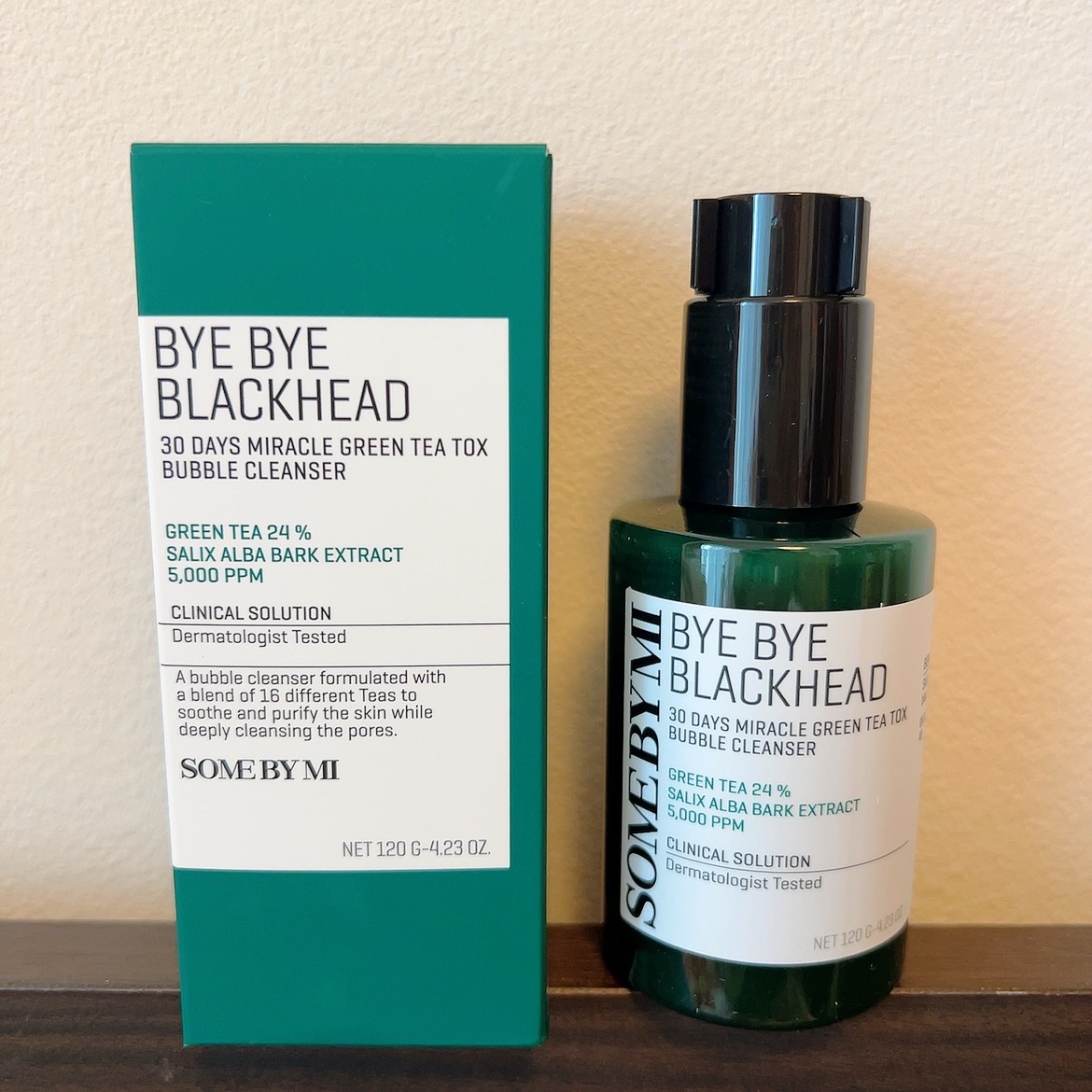 バイバイブラックヘッド グリーンティートックスバブルクレンザー/SOME BY MI/スクラブ・ゴマージュを使ったクチコミ（1枚目）