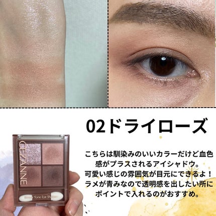 ビタートーンアイシャドウ/CEZANNE/パウダーアイシャドウを使ったクチコミ(4枚目)