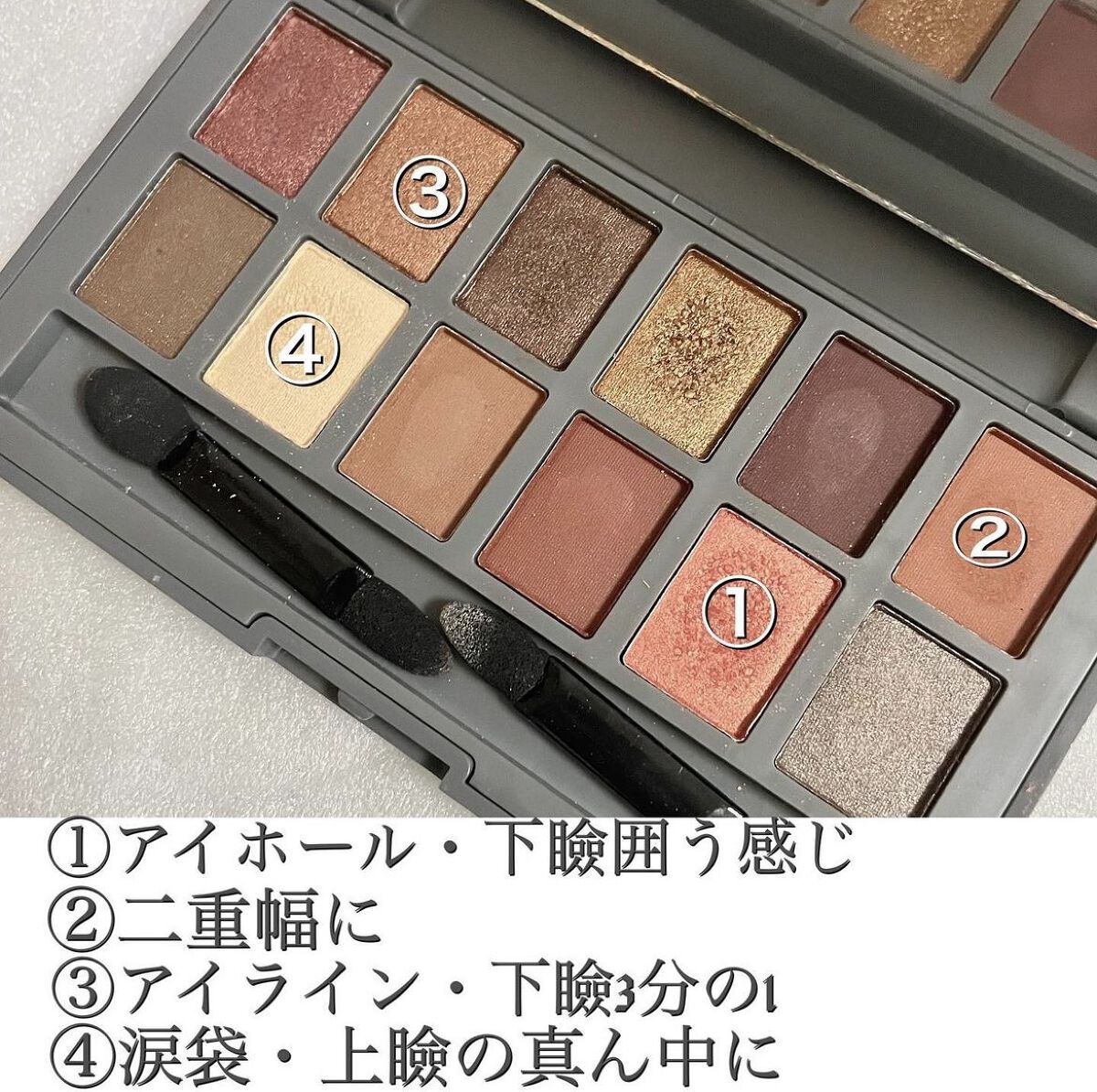 and U アイシャドウパレット/and U/アイシャドウパレットを使ったクチコミ（3枚目）