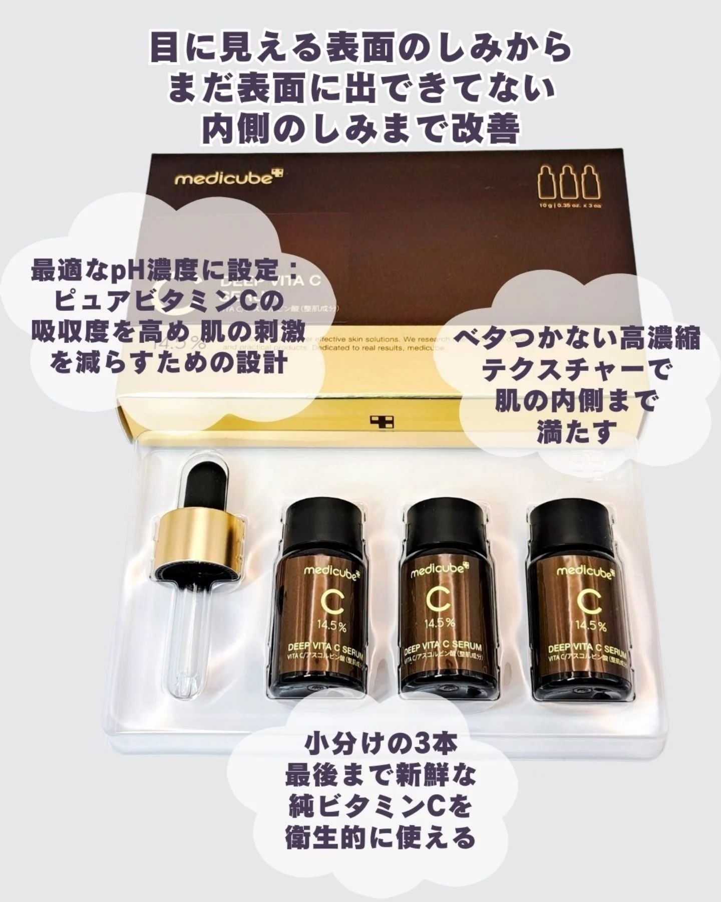 ディープビタCアンプル2.0/MEDICUBE/美容液を使ったクチコミ（2枚目）