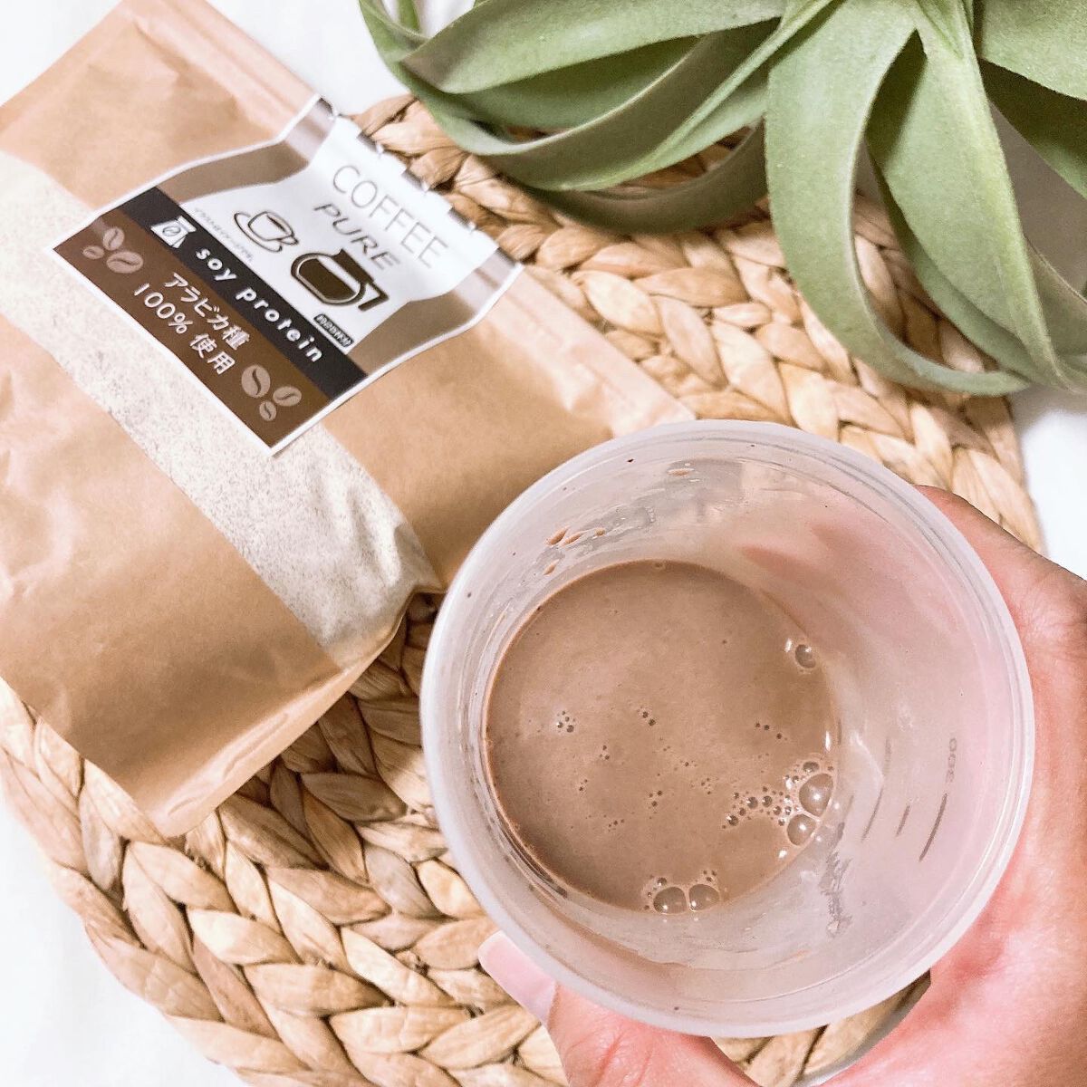 MATCHA PURE（プロテインパウダー）/ピュアパートナー/ソイプロテインを使ったクチコミ（3枚目）