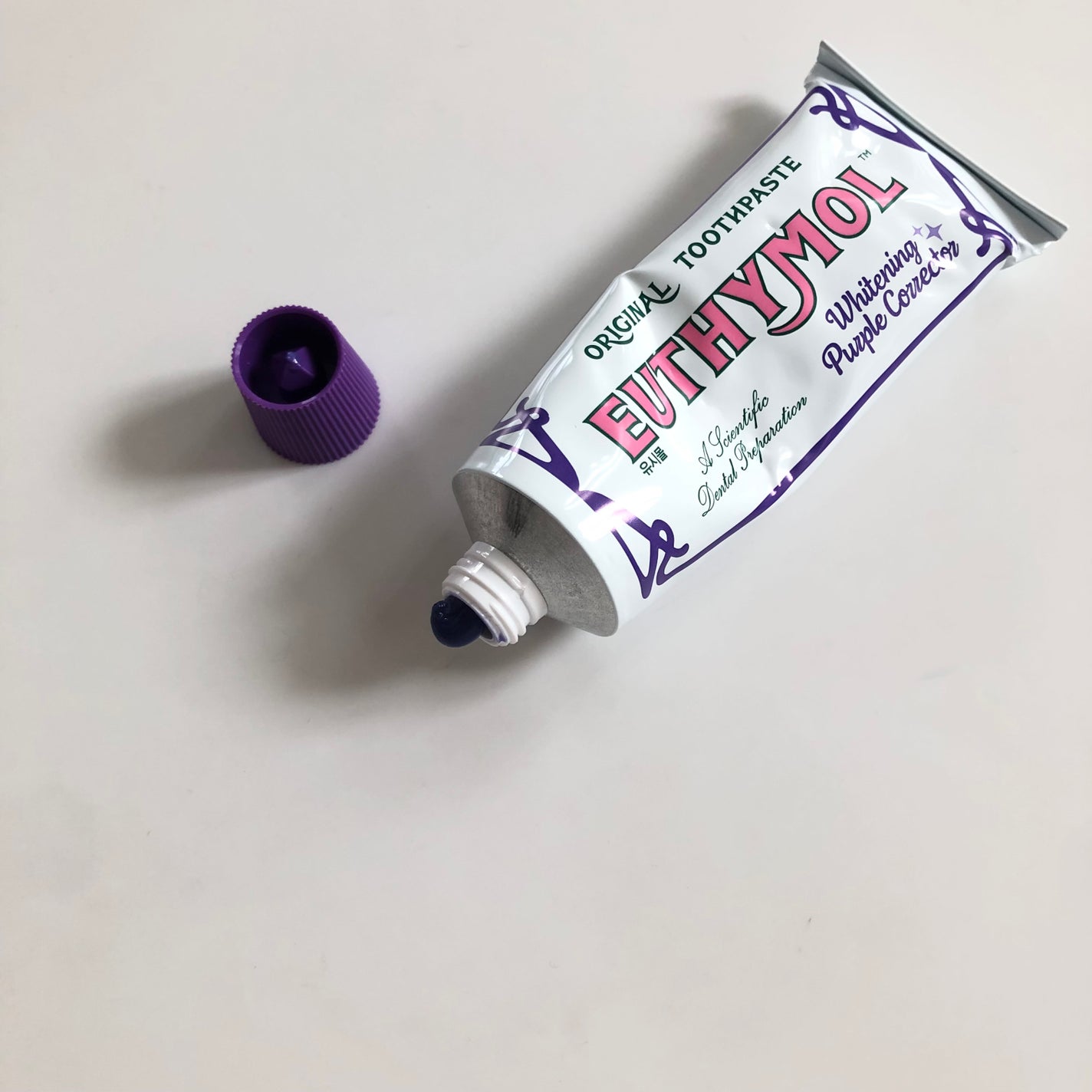 ホワイトパープル歯みがき ピーチフローラルミントの香り/EUTHYMOL/歯磨き粉を使ったクチコミ(10枚目)