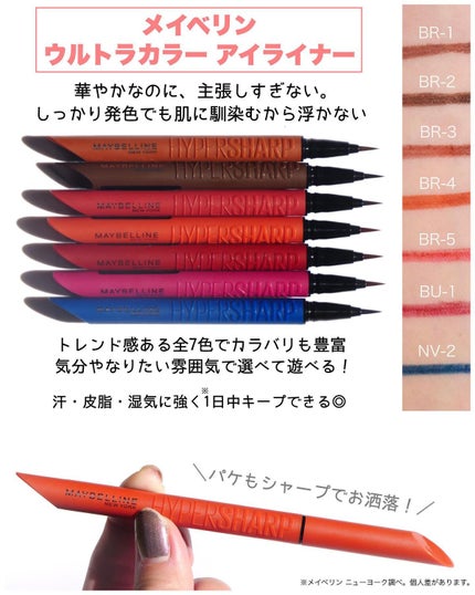 ウルトラカラー アイライナー/MAYBELLINE NEW YORK/リキッドアイライナーを使ったクチコミ(3枚目)