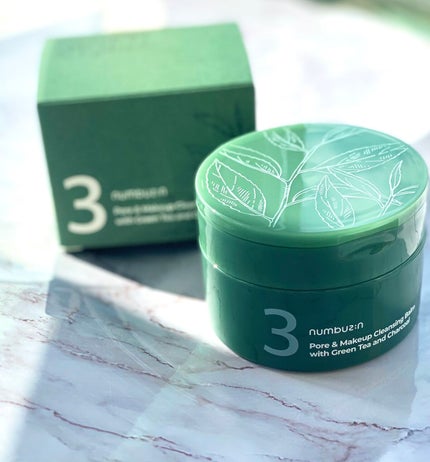 3番 緑茶炭毛穴パッククレンジングバーム/numbuzin/クレンジングバームを使ったクチコミ(1枚目)
