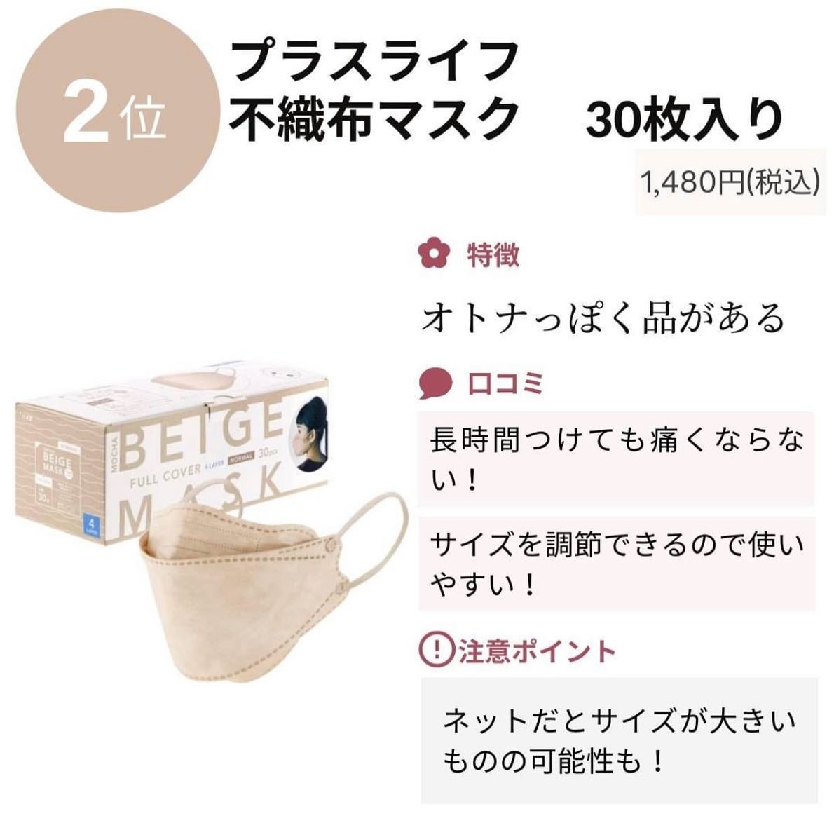 フィッティ スタイルフィット/フィッティ/マスクを使ったクチコミ(4枚目)