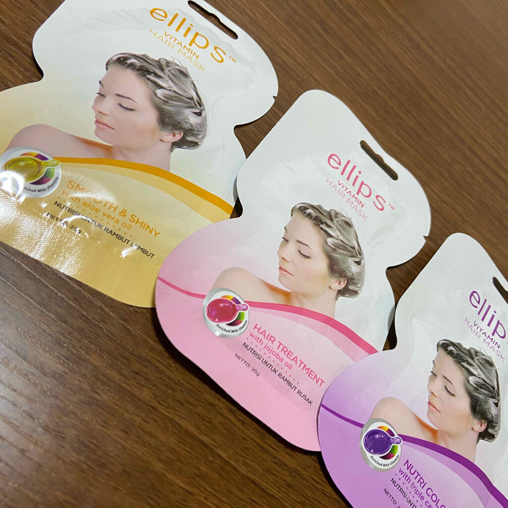ヘアーマスク【ナチュラルカラー】/ellips/ヘアマスク・ヘアパックを使ったクチコミ（2枚目）