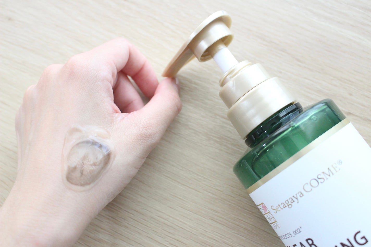 クリアクレンジング 京都宇治茶葉/世田谷コスメ/クレンジングジェルを使ったクチコミ(3枚目)