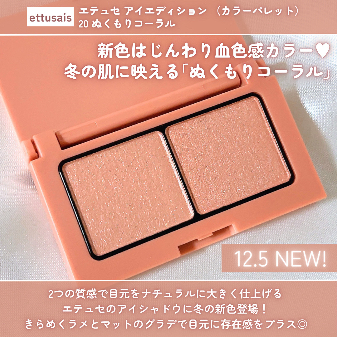 エテュセ アイエディション(カラーパレット)/ettusais/アイシャドウパレットを使ったクチコミ（2枚目）