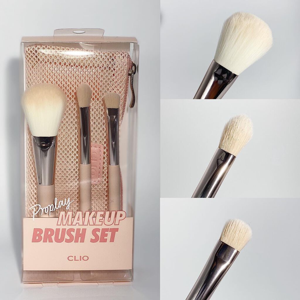 プロ プレイ メイクアップ ブラシ セット/CLIO/メイクブラシを使ったクチコミ（3枚目）