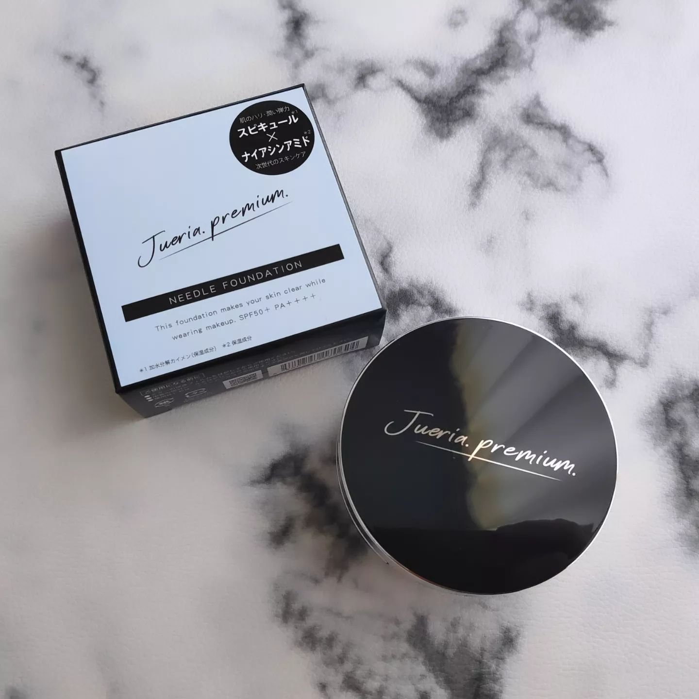 プレミアムニードルファンデーション ライトベージュ/ジュエリアプレミアム/クッションファンデーションを使ったクチコミ（1枚目）