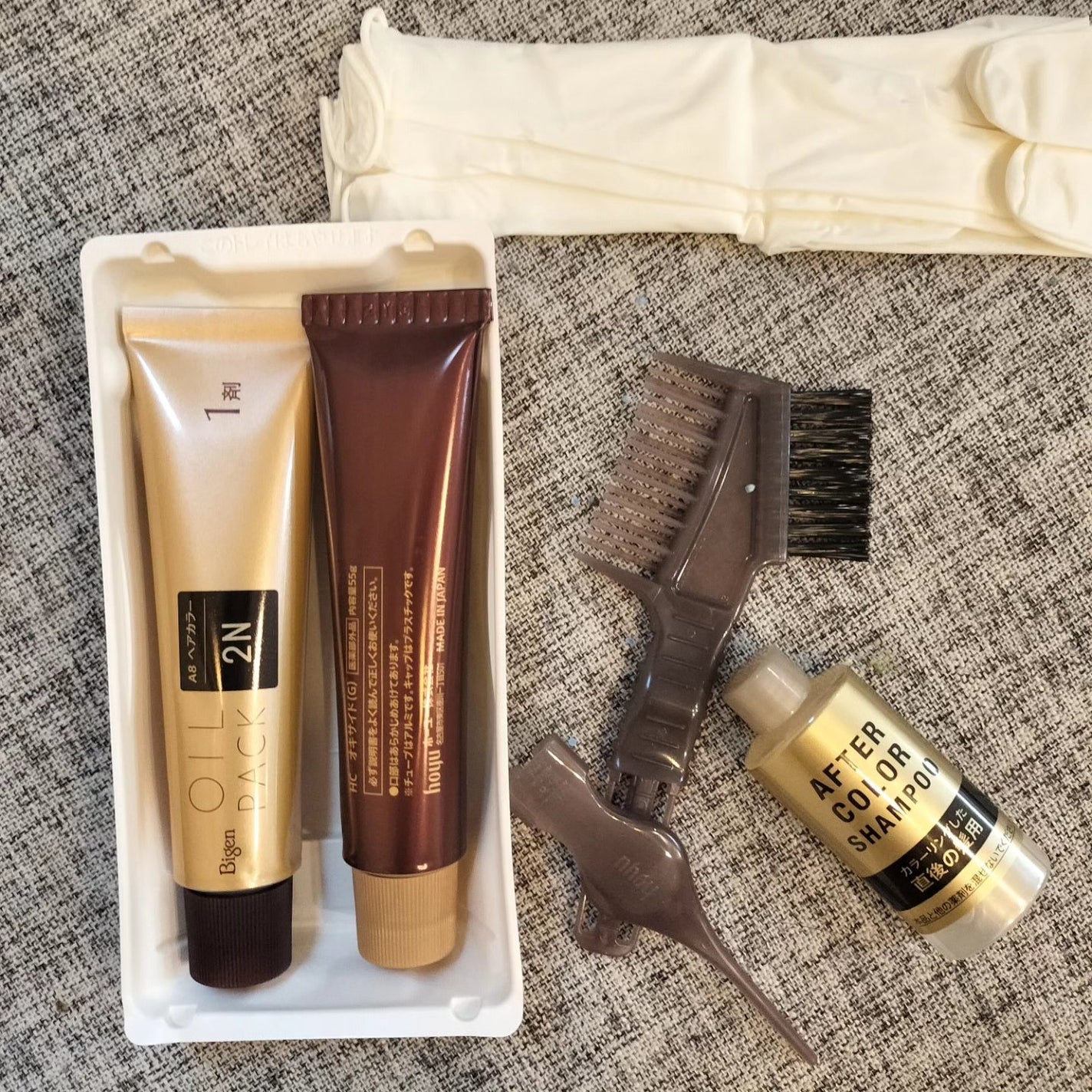 オイルパックカラー/ビゲン/ヘアカラーを使ったクチコミ(2枚目)