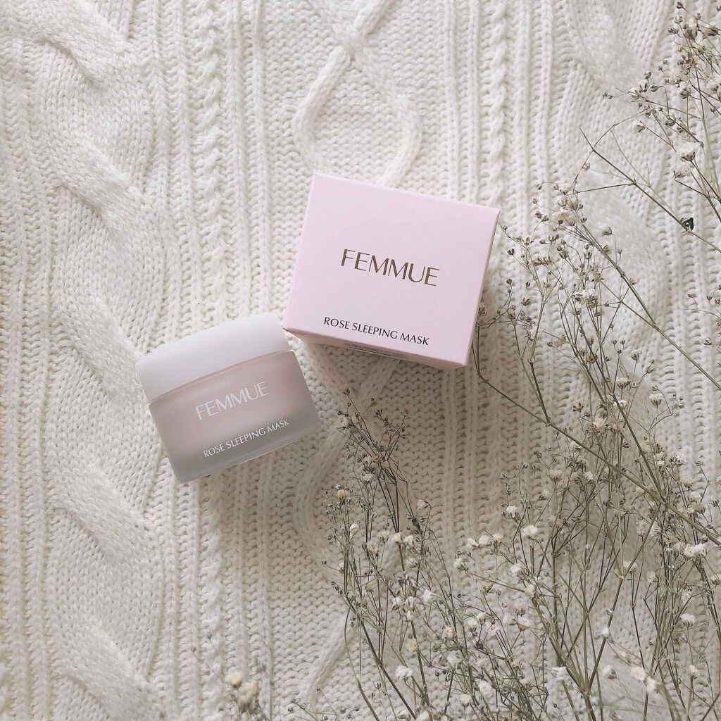 ローズウォーター スリーピングマスク/FEMMUE/フェイスクリームを使ったクチコミ(1枚目)