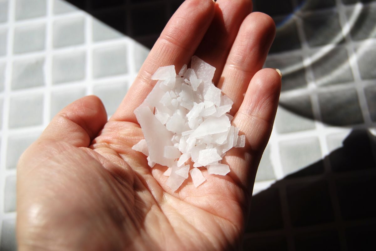 ピュアマグネシウムフレーク/Life-flo/無機塩系入浴剤を使ったクチコミ（3枚目）