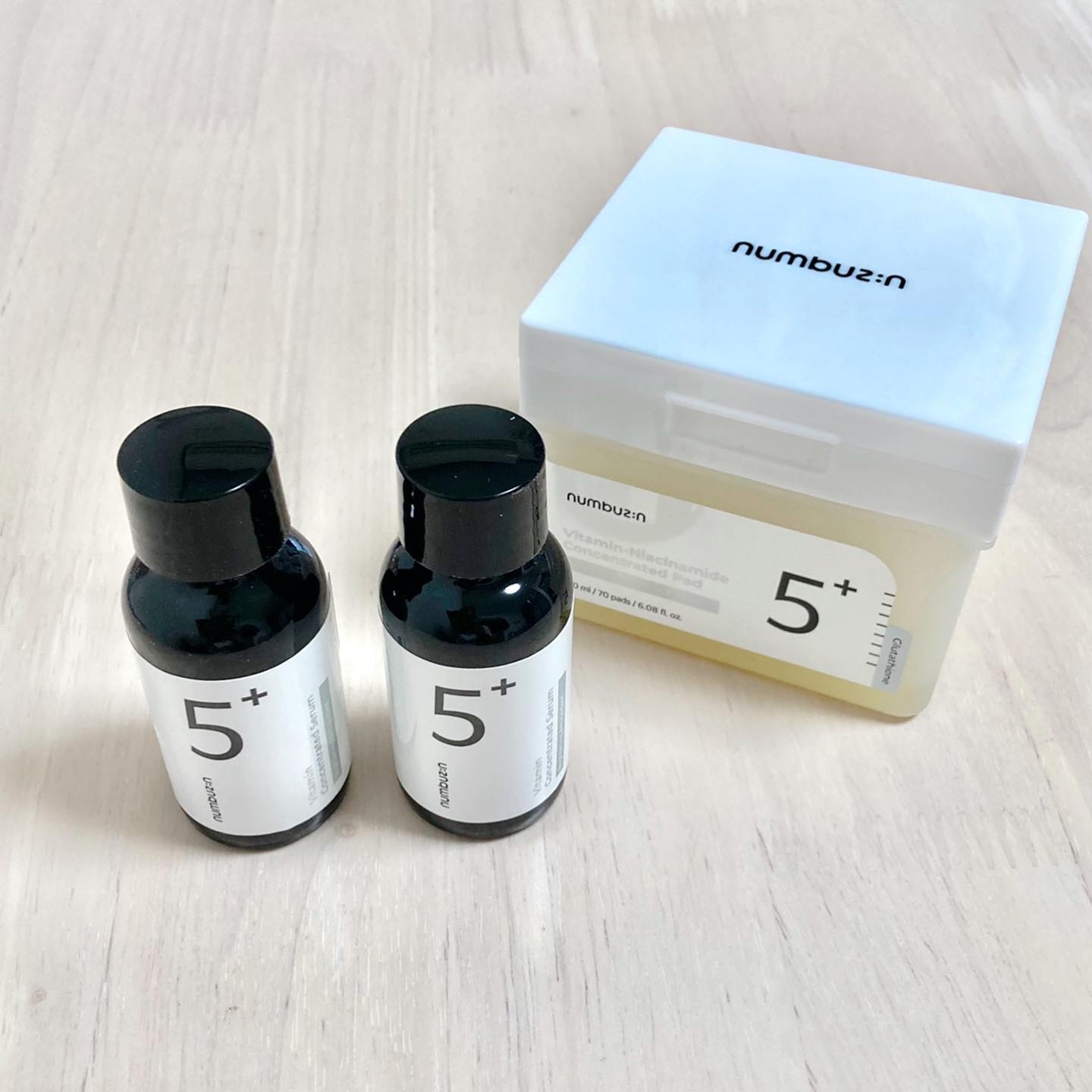 5番 白玉グルタチオンＣフィルムパッド/numbuzin/トナーパッドを使ったクチコミ（1枚目）